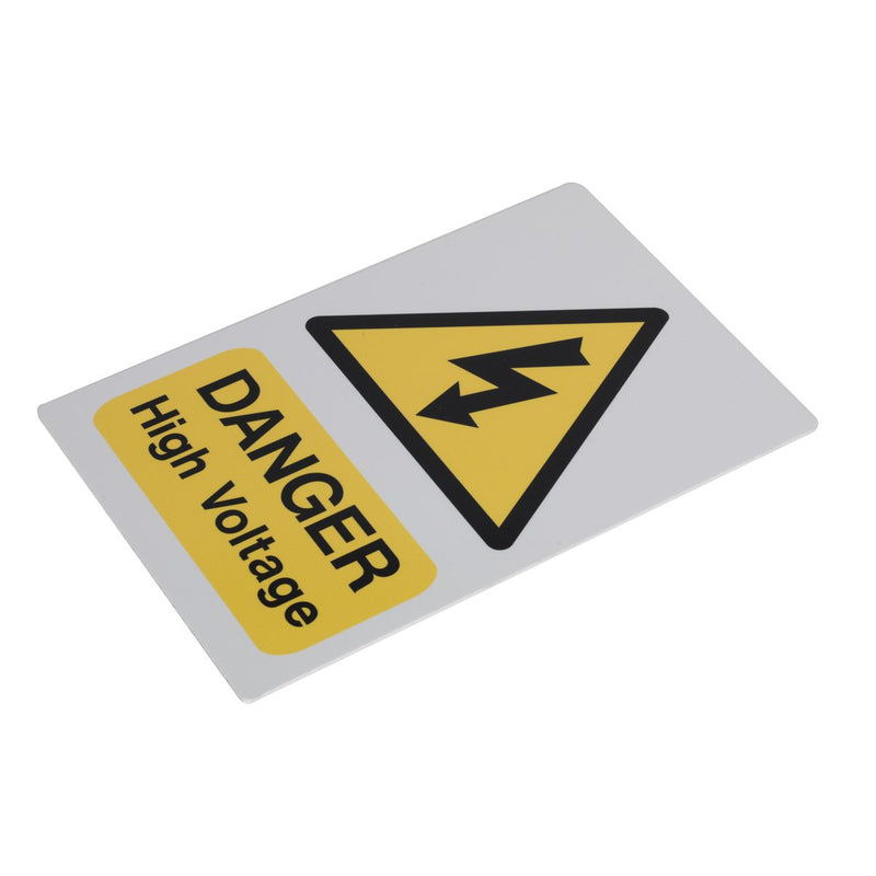Sealey High Voltage Warning Sign 200 x 300mm HVSA4 Sealey - Dynamic Drive