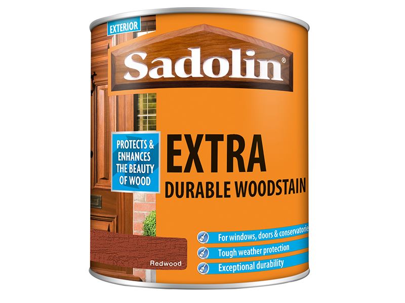 Sadolin Extra Durable Woodstain Redwood 1 litre Sadolin - Dynamic Drive