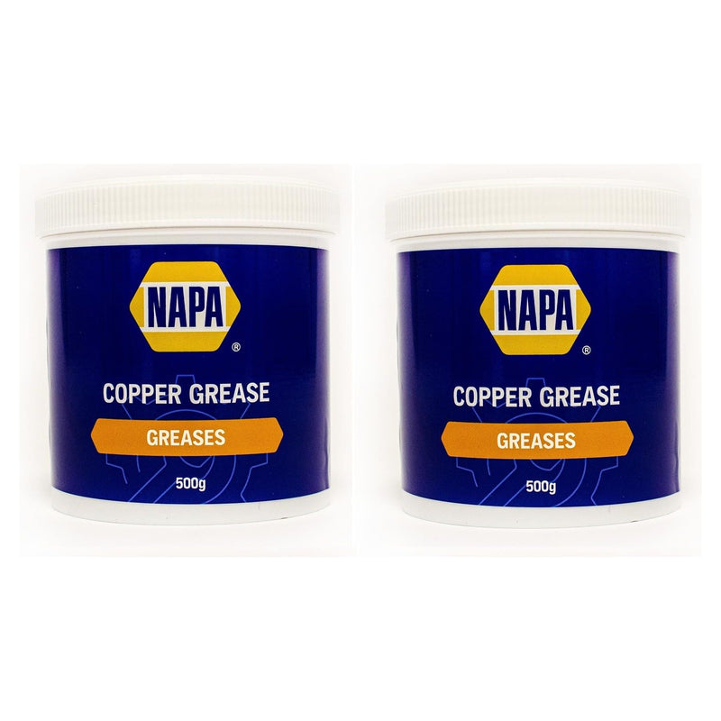 2x NAPA Car Brake Calipers Pads Discs Squeal Anti Seize Copper Grease 500g Tub NAPA - Dynamic Drive