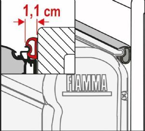 Fiamma Rain Guard S 11Cm (M) 03910-01- Fiamma - Dynamic Drive