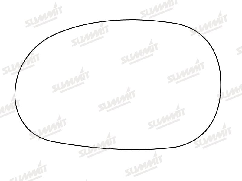 Summit Stick-On Standard Mirror Glass fits Renault Laguna LHS Summit - Dynamic Drive