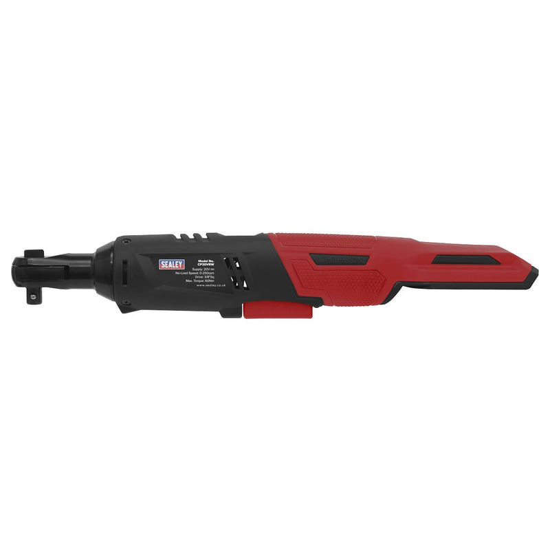 Sealey Ratchet Wrench 20V SV20 Series 3/8"Sq Drive 60Nm Body Only CP20VRW Sealey - Dynamic Drive