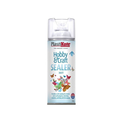 Plastikote Hobby & Craft Sealer Spray Clear Matt 400ml PlastiKote - Dynamic Drive