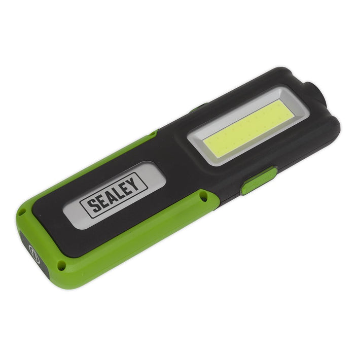 Sealey Rechargeable Inspection Light 5W COB & 3W SMD LED with Power Bank Green Sealey - Dynamic Drive