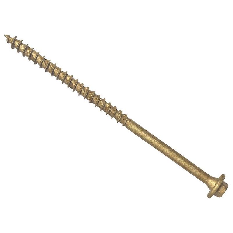 Forgefix Hexagonal/TORX® Compatible Timber T30 Screws Tan 7x150mm Tub 50 ForgeFix - Dynamic Drive