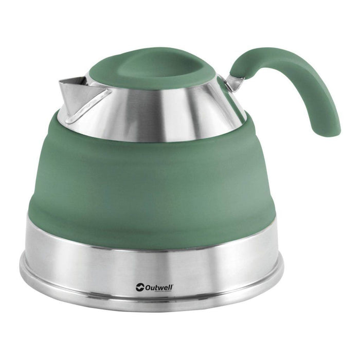 Collaps Kettle 1.5L Shadow Green Compact Collapsible Convenient Camping Outwell - Dynamic Drive