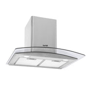 Baridi Curved Glass Cooker Hood Carbon Filters & LED Lights 60cm Stainless Steel Baridi - Dynamic Drive