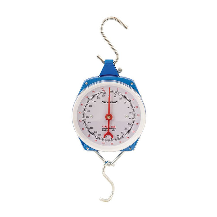 Silverline Hanging Scales Heavy Duty 100kg Silverline - Dynamic Drive