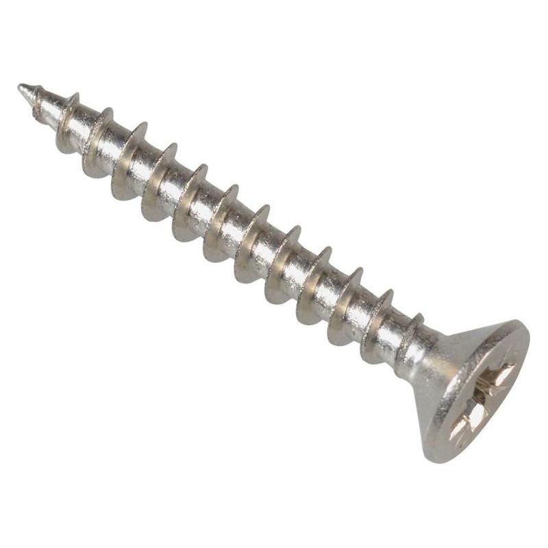Forgefix Multi-Purpose Pozi Compatible Screw CSK ST S/Steel 3.5 x 25mm Box 200 ForgeFix - Dynamic Drive