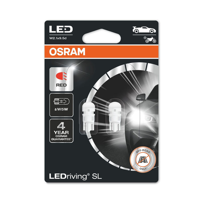 OSRAM LEDriving® SL, W5W, Red, LED signal lamps, Off-road only, non ECE Osram - Dynamic Drive