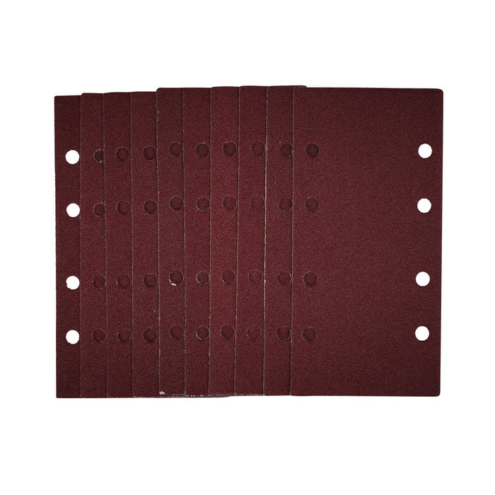 Draper 1/3 Sanding Sheets with Hook and Loop, 93 x 190mm, 80 Grit (Pack of 10) Draper - Dynamic Drive