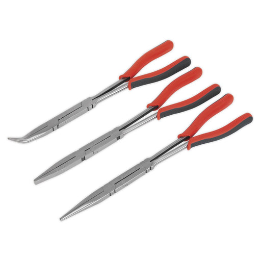 Sealey Double Joint Pliers Set 3pc Long Reach 335mm AK8580 Sealey - Dynamic Drive