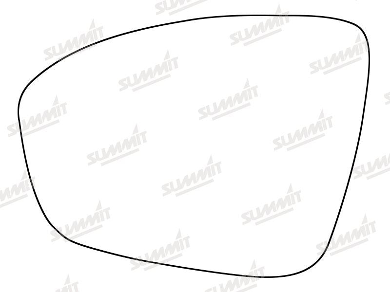 Summit Heated Base Plate With Standard Mirror Glass fits Renault Megane 2015 on LHS Summit - Dynamic Drive