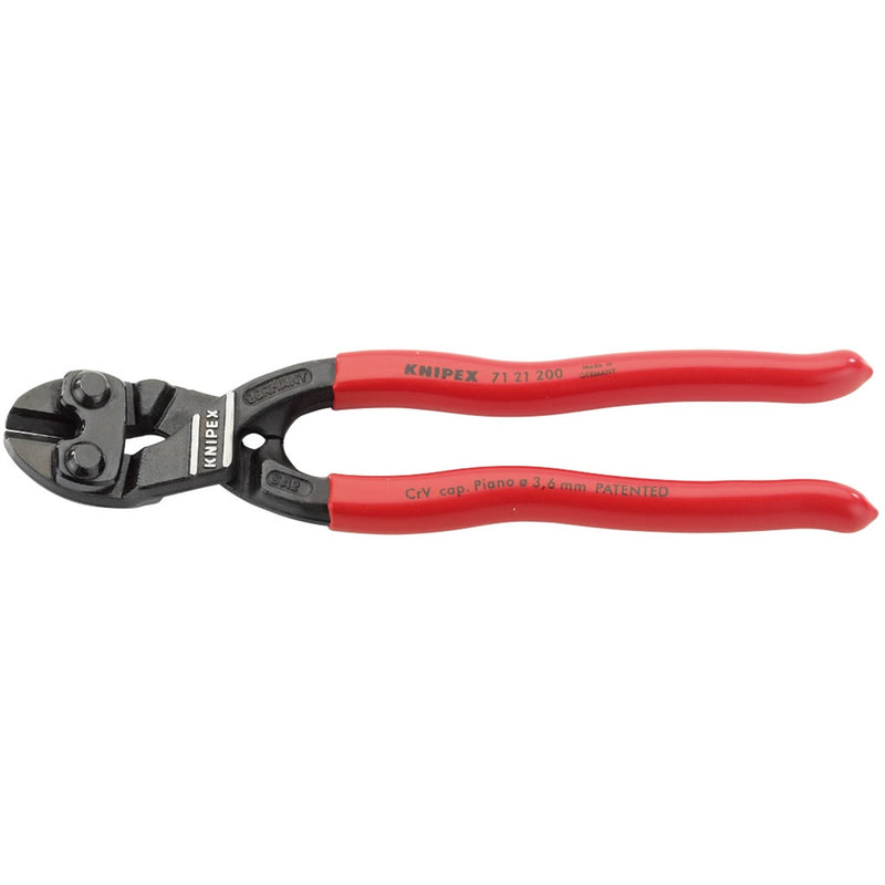 Draper Knipex Cobolt 71 21 200SB Compact 20° Angled Head Bolt Cutters, 200mm Draper - Dynamic Drive
