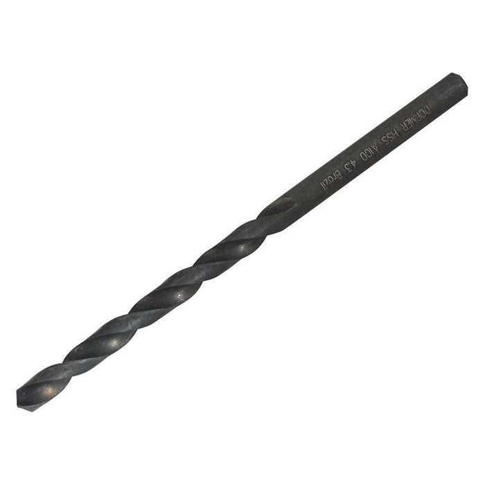Dormer A100 HSS Jobber Drill Bit 4.30mm OL:80mm WL:47mm Dormer - Dynamic Drive