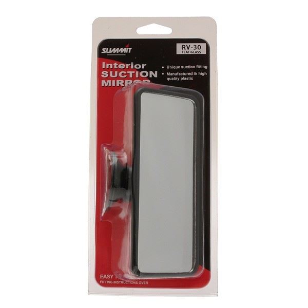 Summit Rear View Suction Mirror - Flat Glass - Large Summit - Dynamic Drive