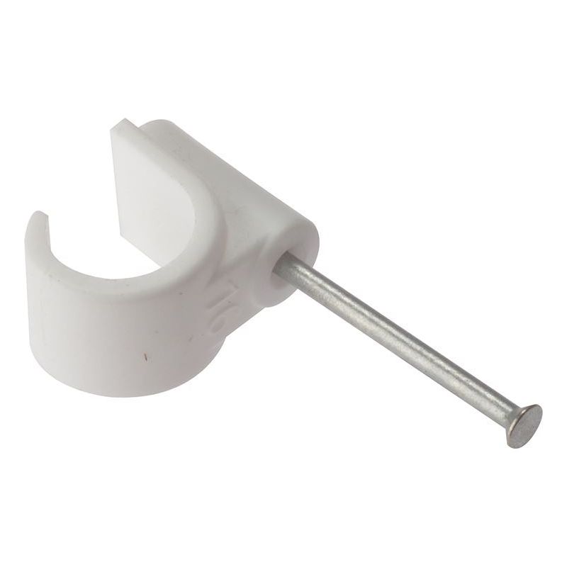 Forgefix Pipe Clip with Masonry Nail 22mm Box 100 ForgeFix - Dynamic Drive