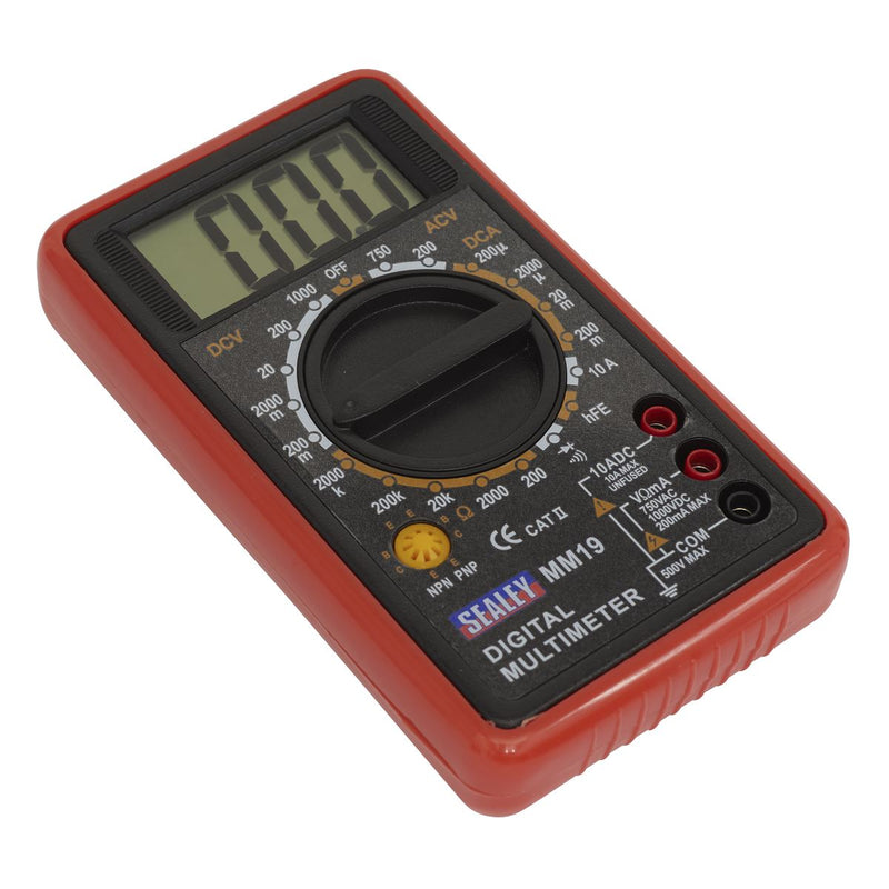 Sealey Digital Multimeter 7-Function mm19 Sealey - Dynamic Drive