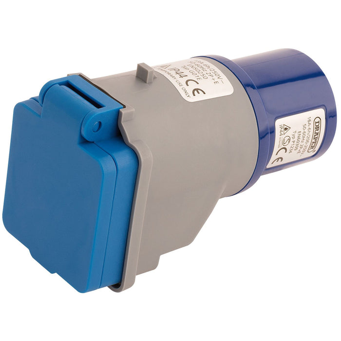Draper 230V Adaptor with 16A Plug to 13A Socket 17574 Draper - Dynamic Drive