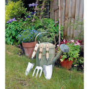 Draper Stainless Steel Hand Fork and Trowels Set with Ash Handles (3 Piece) Draper - Dynamic Drive