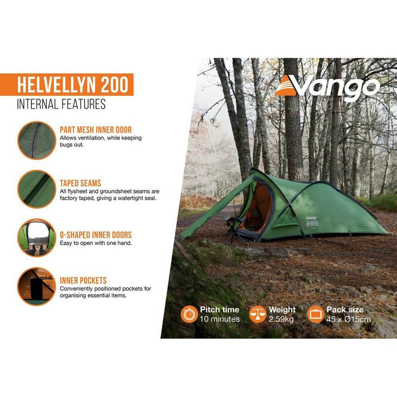 Vango Helvellyn 200 Tent Pamir Green Vango - Dynamic Drive