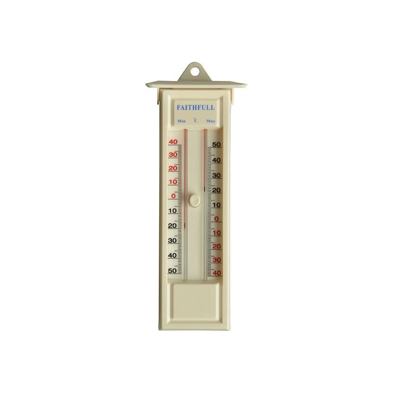 Faithfull Thermometer Press Button Max-Min Faithfull - Dynamic Drive