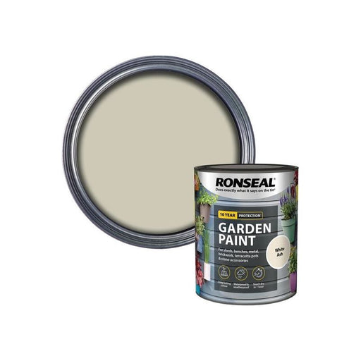Ronseal Garden Paint White Ash 750ml Ronseal - Dynamic Drive
