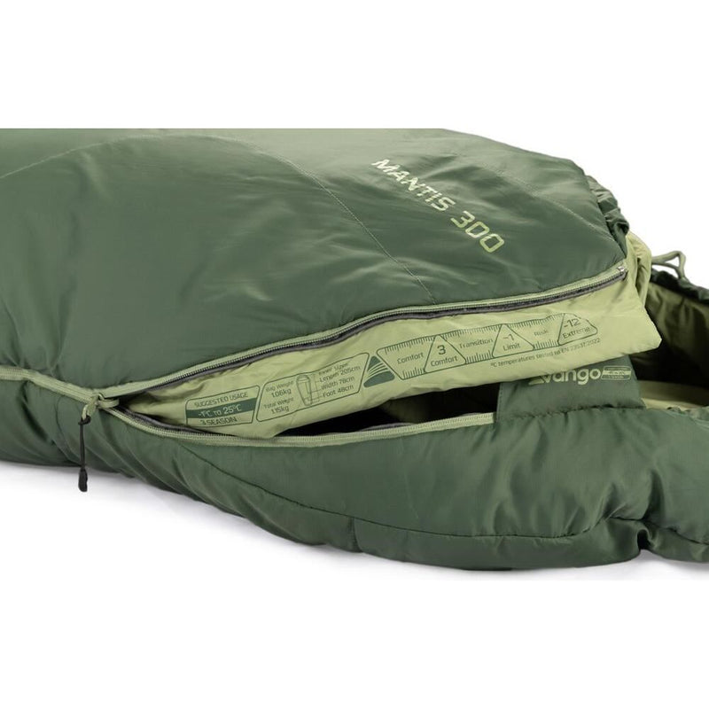 Vango Mantis 300 Sleeping Bag Pine Green Vango - Dynamic Drive