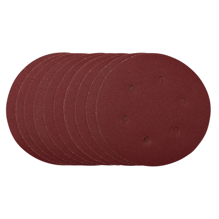 Draper Sanding Discs, 150mm, Hook & Loop, 120 Grit, (Pack of 10) 54948 Draper - Dynamic Drive