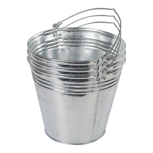Silverline Galvanised Bucket 3pk 14Ltr Silverline - Dynamic Drive