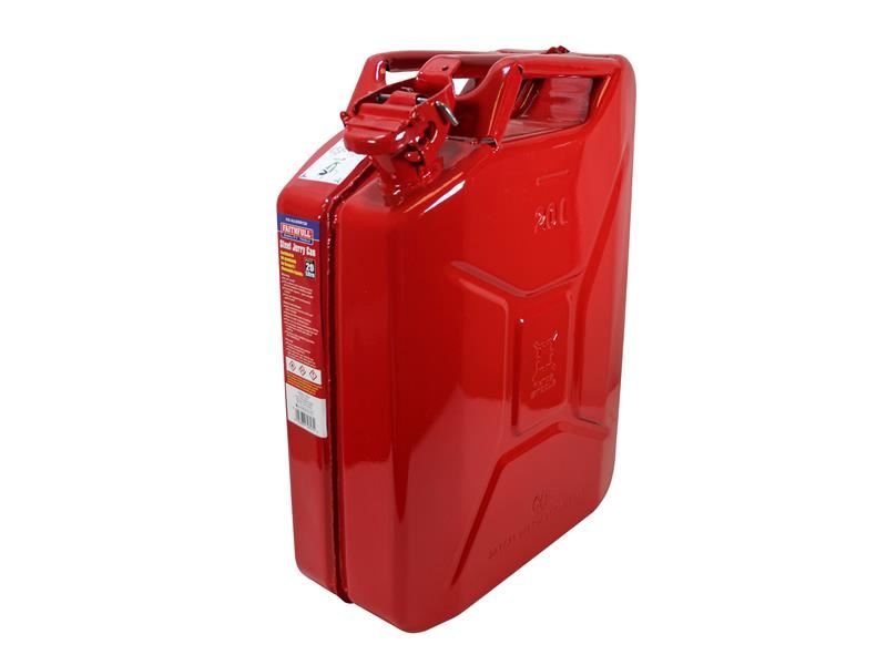 Faithfull Red Steel Jerry Can 20 litre Faithfull - Dynamic Drive