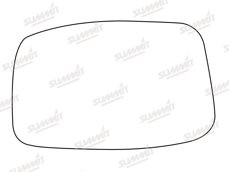 Summit Stick-On Standard Mirror Glass fits Peugeot 807 02 on LHS Summit - Dynamic Drive