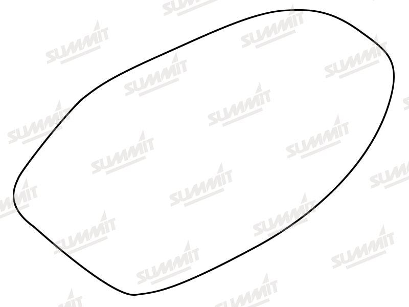 Summit Stick-On Standard Mirror Glass fits Audi A7 & RS7 LHS Summit - Dynamic Drive