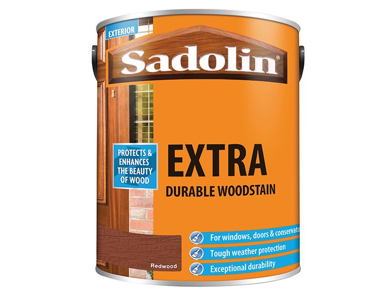 Sadolin Extra Durable Woodstain Redwood 5 litre Sadolin - Dynamic Drive