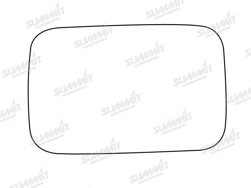 Summit Stick-On Anti Dazzle Mirror Glass fits BMW 5 LHS RHS Summit - Dynamic Drive