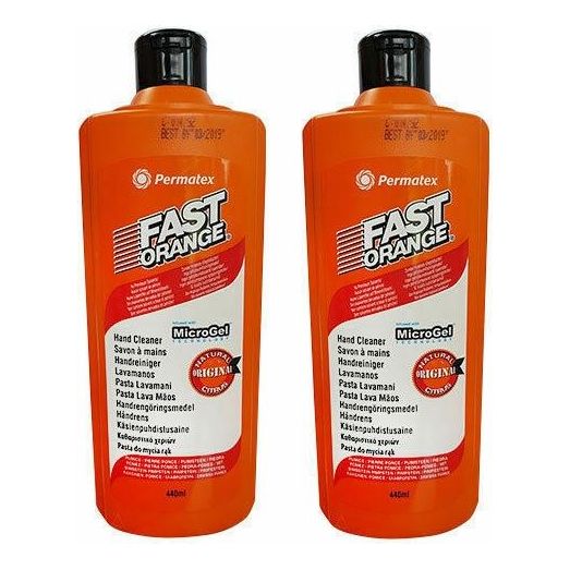 Permatex Fast Orange Hand Cleaner Pumice Lotion Workshop Garage Scrub 440ml Permatex - Dynamic Drive