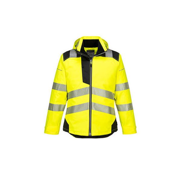 Portwest Pw3 Hi-Vis Winter Jacket Large T400YBRL Portwest - Dynamic Drive
