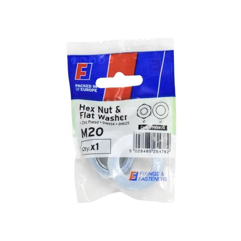 Forgefix Nut & Washer M20 ForgePack 1 ForgeFix - Dynamic Drive