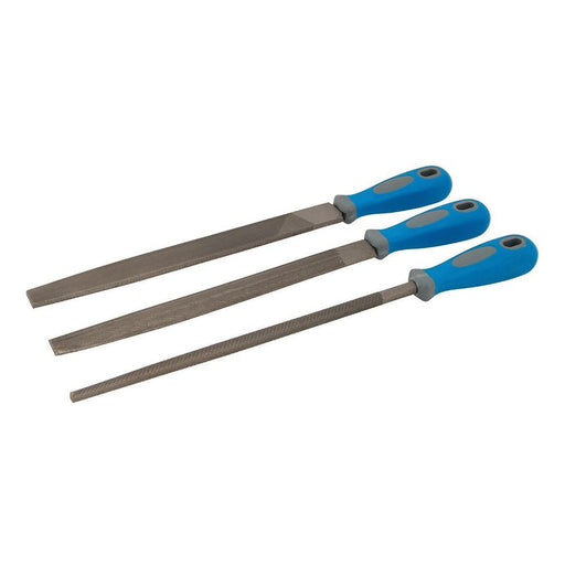 Silverline File Set 3pce 2nd Cut 250mm Silverline - Dynamic Drive