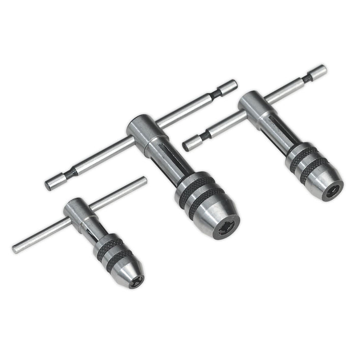 Sealey T-Handle Tap Wrench Set 3pc AK9799 Sealey - Dynamic Drive