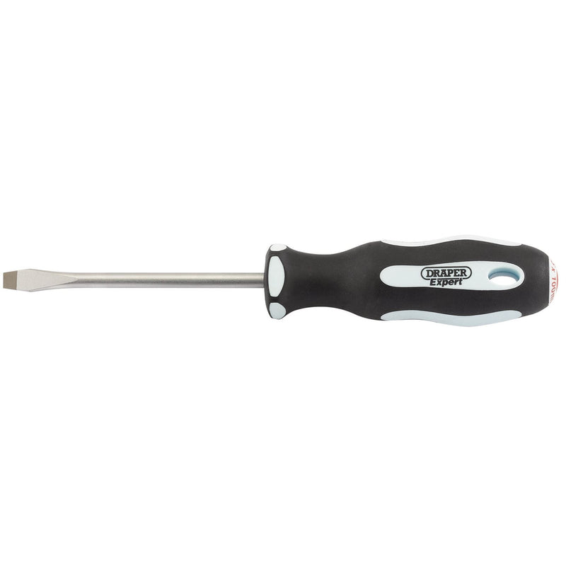 Draper Plain Slot Soft Grip Screwdriver, 6.5 x 100mm 34978 Draper - Dynamic Drive