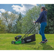 Draper Steel Deck Petrol Lawn Mower, 420mm, 132cc/3.3HP 08671 Draper - Dynamic Drive