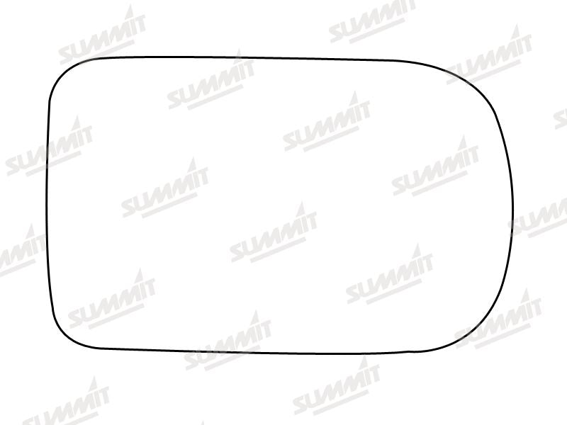 Summit Stick-On Aspheric Mirror Glass fits BMW 5 Series 95 to 02 7 Series 94 to 01 RHS Summit - Dynamic Drive