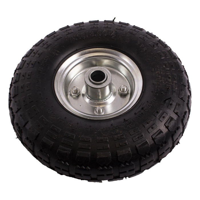 10" Pneumatic 4.10 /3.50-4 Sack Truck Trolley Wheelbarrow Jokey Wheel 20mm Bore Crusader - Dynamic Drive