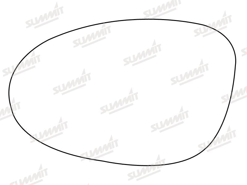Summit Stick-On Standard Mirror Glass fits Renault Espace LHS Summit - Dynamic Drive