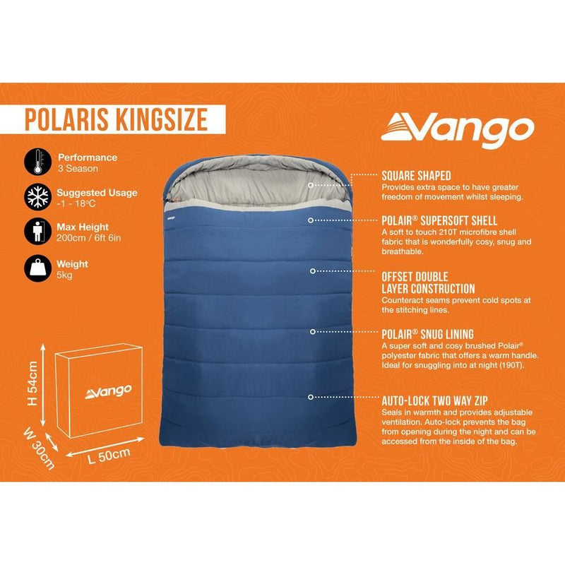 Vango Polaris Kingsize Sleeping Bag Kingsize Neptune Vango - Dynamic Drive