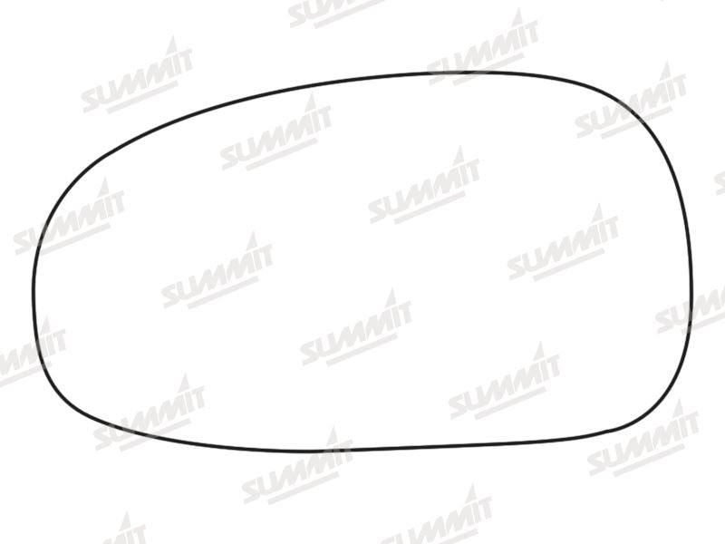 Summit Stick-On Standard Mirror Glass fits Seat Leon LHS Summit - Dynamic Drive