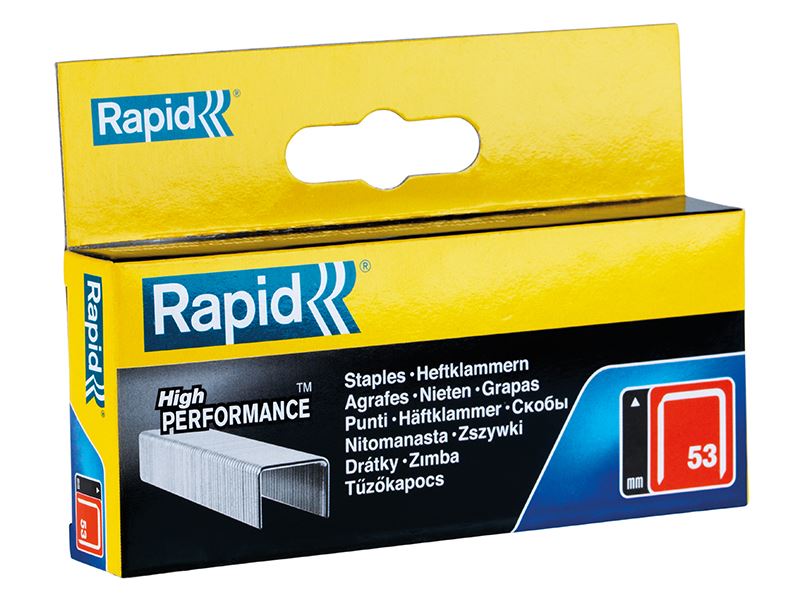 Rapid 53/12B 12mm Galvanised Staples (Box 2500) Rapid - Dynamic Drive