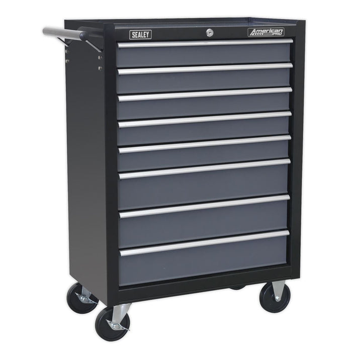 Sealey Rollcab 8 Drawer with Ball-Bearing Slides Black/Grey AP3508TB Sealey - Dynamic Drive