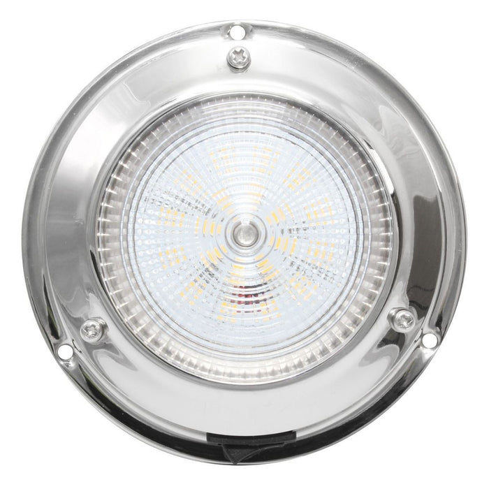 AAA 12V Stainless Steel Dome Light Warm White LED 106mm 3" Dome AAA - Dynamic Drive